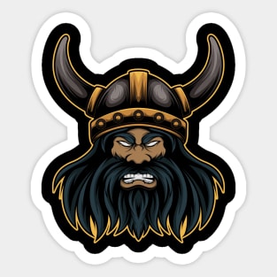 Angry viking mascot Sticker